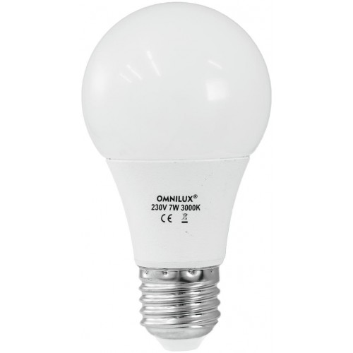 Omnilux LED A19 230V 7W E27 3000K