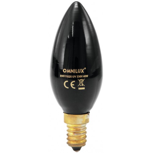 Omnilux C35 230V/40W E14 UV svíčka