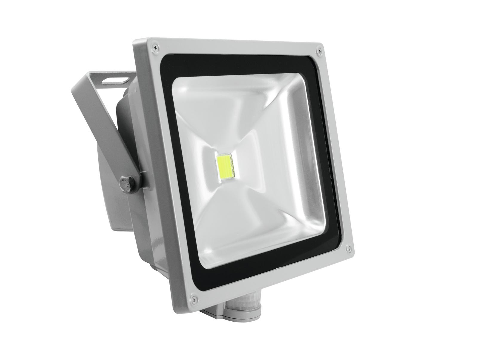 Venkovní LED reflektor s čidlem IP FL-50 COB 3000K 120° teplá bílá LED, 54 W