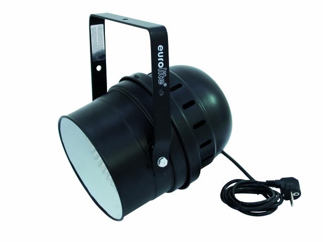 LED PAR reflektor-64 spot krátký černý, 183x 10mm LED, 6000K