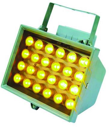 LED venkovní reflektor FL-24 žlutý 40° IP54