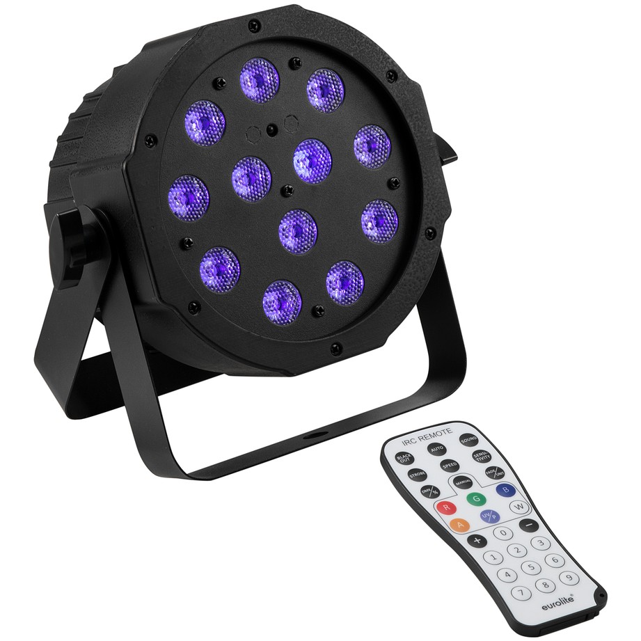 Fotografie Eurolite LED SLS-12 UV Floor, 12x1W UV LED, DMX, IR