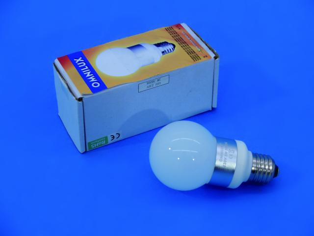 LED žárovka 230 V, 1 W, E-27, 6400 K, LED G60