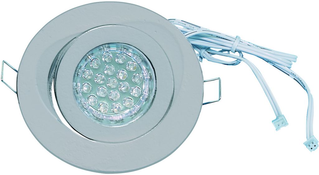 LED spot DL-105-19-WH- stříbrné, bílé LED
