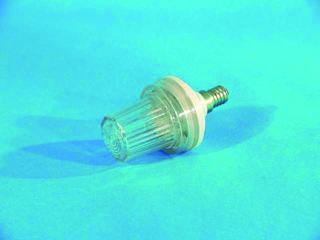 LED strobo žárovka E-14 bílý