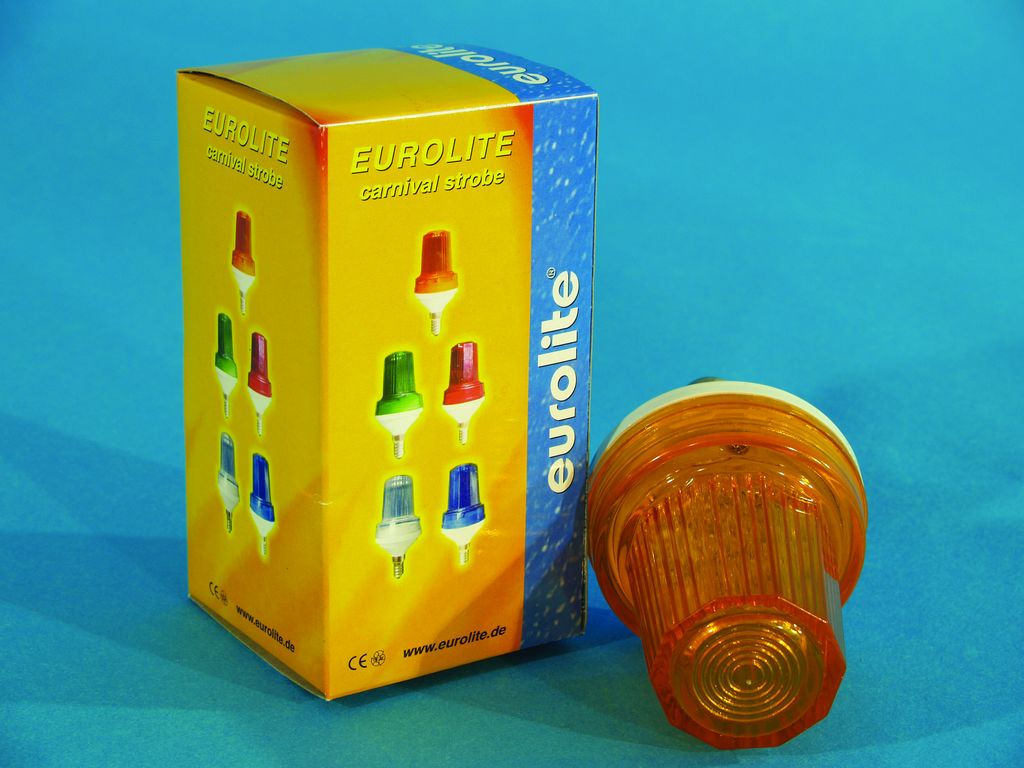 Eurolite LED-Strobe E-14, oranžový