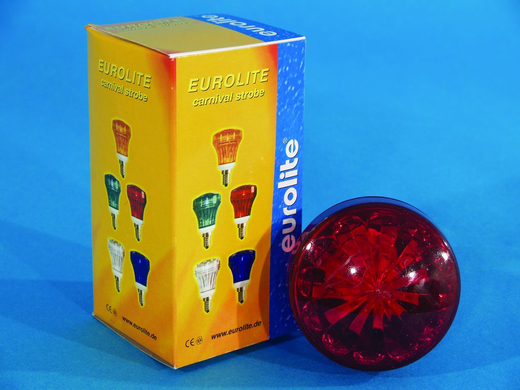 Eurolite LED-Strobe karneval E-14, červený