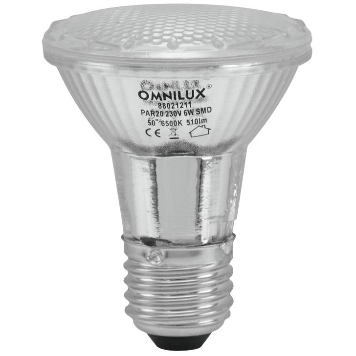 Fotografie Omnilux PAR 20 230V SMD 6W E27 LED 6500K