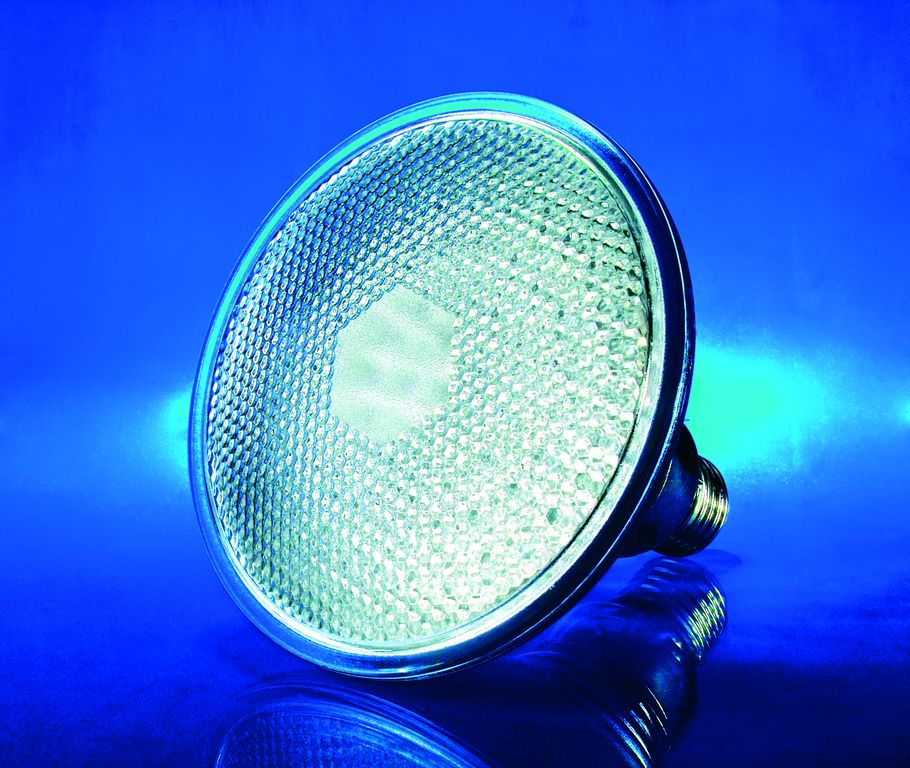 LED žárovka PAR 38 LED 230V E-27 žlutá