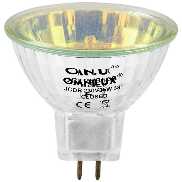 Halogenová lampa 230V/35W JCDR GX-5.3 Omnilux žlutá
