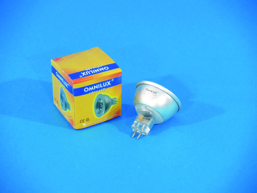 LED žárovka 12V MR-16 GX-5.3, 1W LED bílá, 6500K