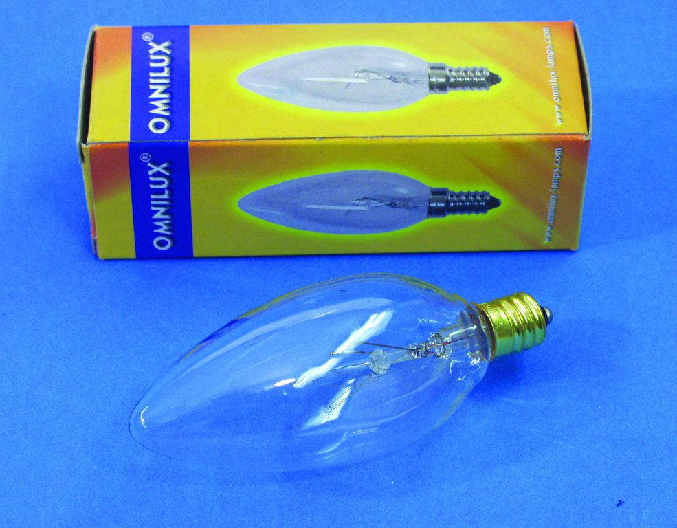 Halogenová lampa 230V/10W E12 svíčka Omnilux