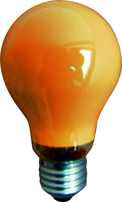 Barevná žárovka E-27 Party žárovka 25W GE, oranžová