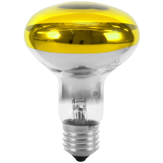 Barevná žárovka 230V/60W E-27 Omnilux, žlutá
