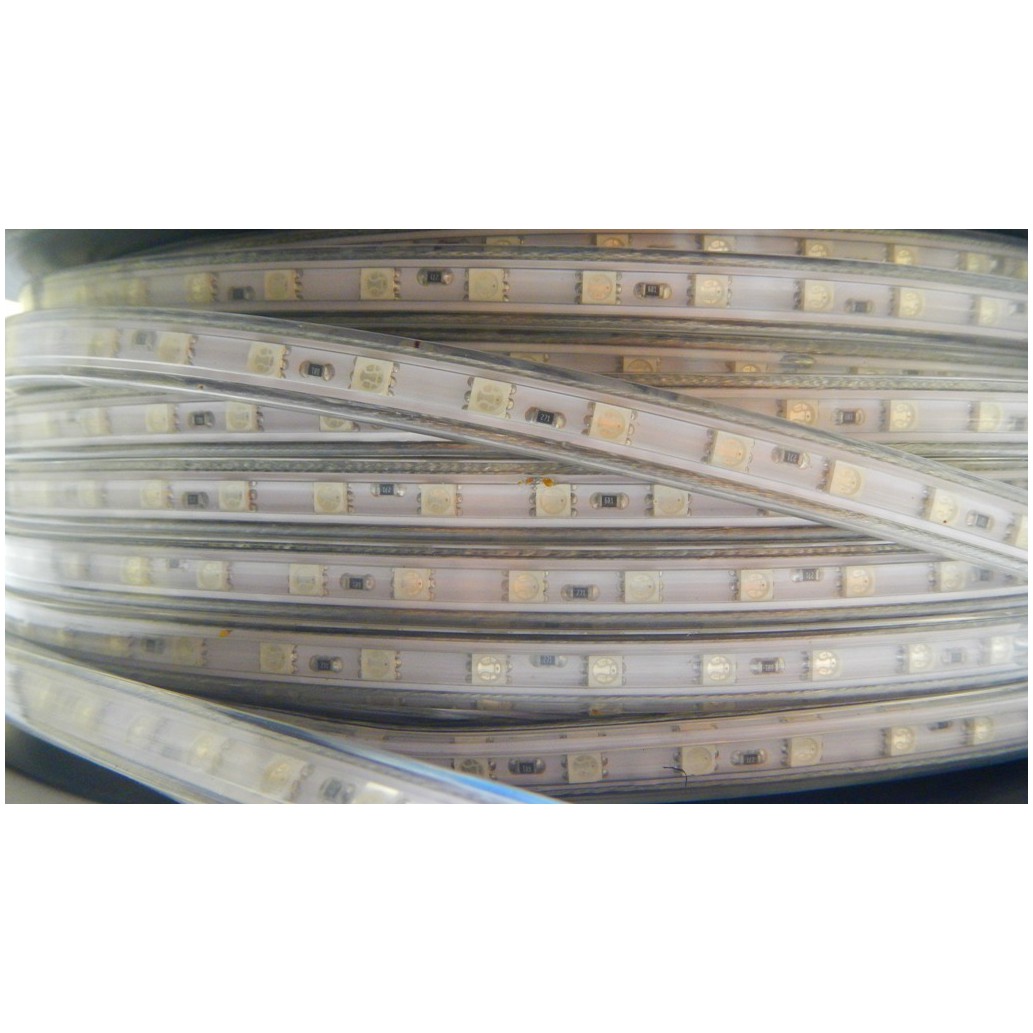 Fotografie LED páska SMD5050, RGB, AC220V, 1m, 60 LED/m, IP65
