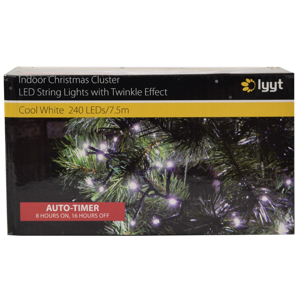 Fotografie Lyyt 240TC-CW, světelný LED řetěz, 240x LED, studená bílá