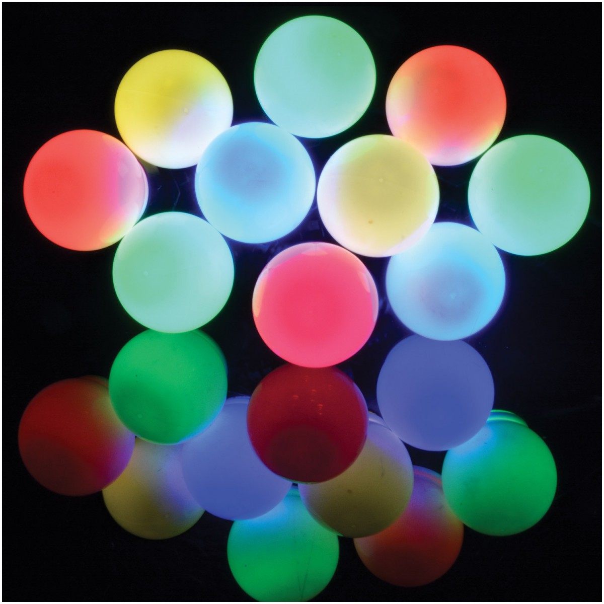 Fotografie Lyyt BOF10MC, venkovní LED světelný řetěz, 10x LED lamp multicolour, IP44