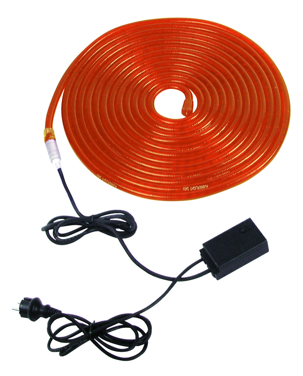 Světelná kabel, oranžový, 10m s ovladačem