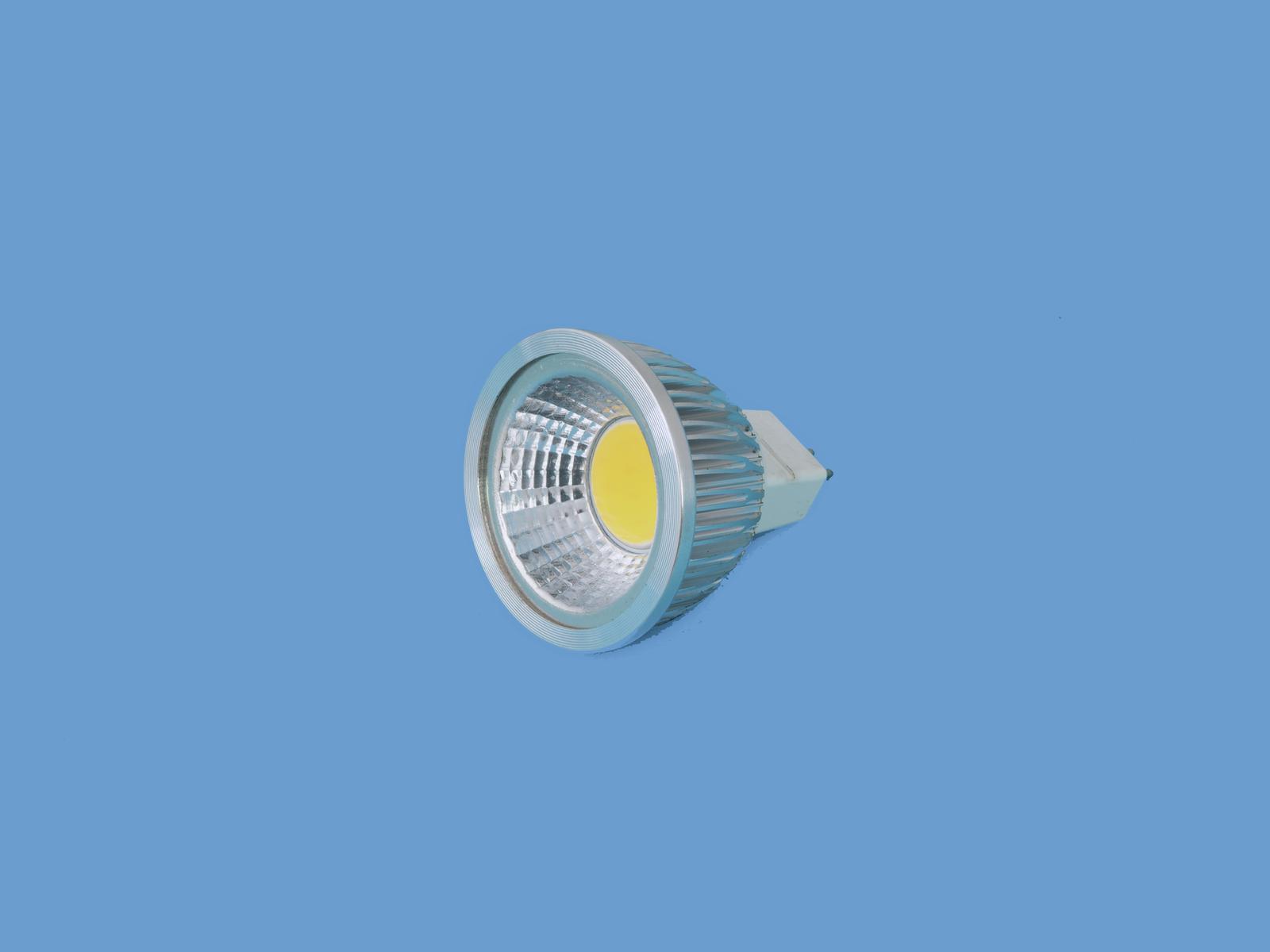 Omnilux LED žárovka MR-16 12V GX-5,3 5W COB LED, modrá