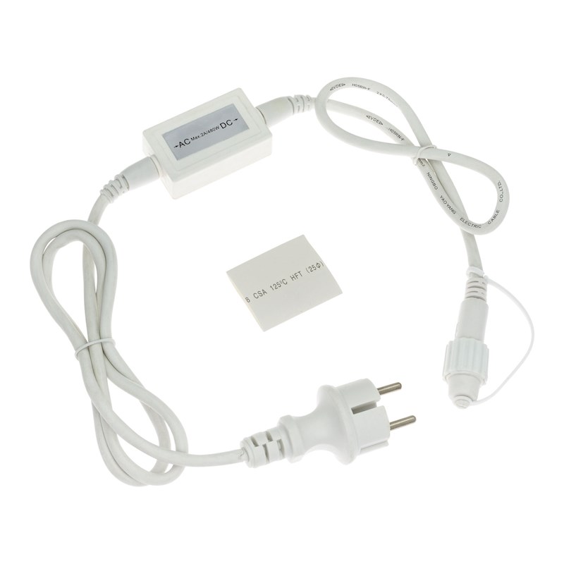 Fotografie Napájecí kabel pro LED vánoční osvětlení PROFI 2-pin, 1,5m bílá
