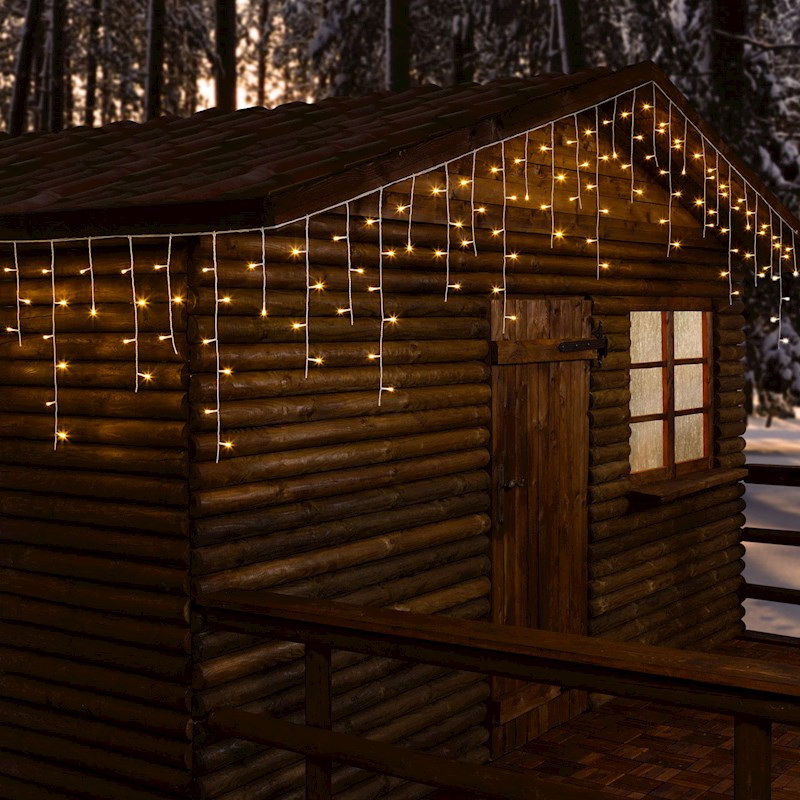 LED krápník 30,08x0,6m 720 LED, 24V, 8 programů, venkovní, teplá bílá