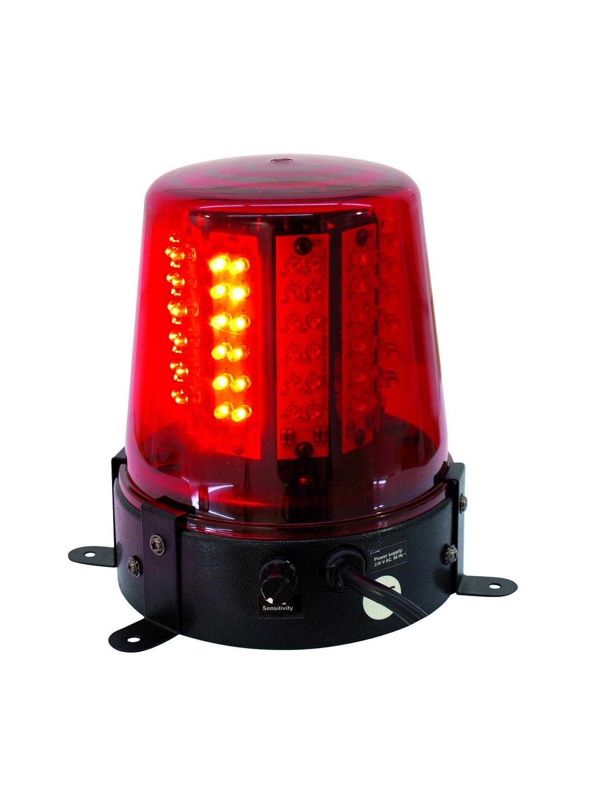 LED policejní maják, 108 LED, červený