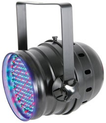 PAR reflektor 64 DMX LED měnič barev, černý