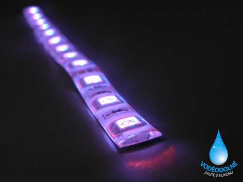 LED páska SMD5050, RGB, 12V, 1m, IP54, 60 LED/m