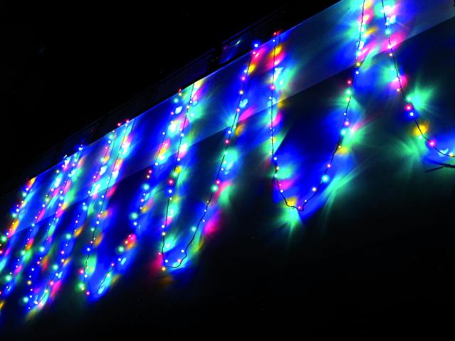 LED vánoční osvětlení 200 LED 26m, 230V, RWBY