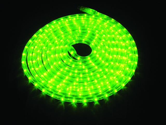 LED světelný kabel 9m, 36LED/m, zelený