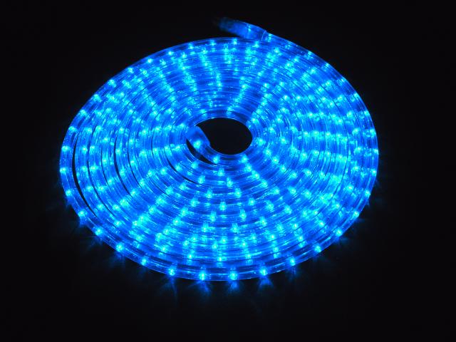 LED světelný kabel 9m, 36LED/m, modrý