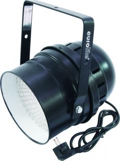 Eurolite LED PAR 64 krátký černý, 183x 10mm LED, 3200K