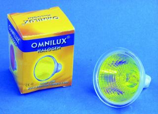 Halogenová lampa 230V/50W JCDR GX-5.3 Omnilux žlutá