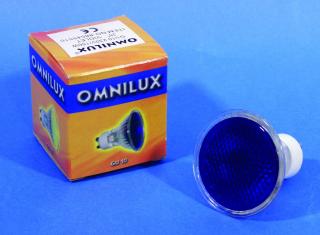 Halogenová lampa 230V/50W GU-10 25° Omnilux, fialová