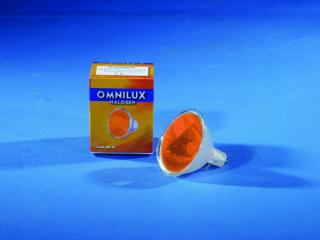 Omnilux MR-16 12V/50W GX-5.3 SP 12°, oranžová