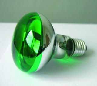 Barevná žárovka 230V/60W E-27 Omnilux, zelená