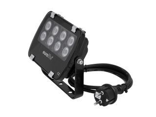 Venkovní reflektor LED IP FL-8 6400K 60°, studená bílá, 8x1W LED