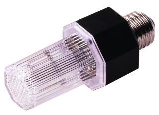 LED strobo žárovka Eurolite E-27, 5W, bílá