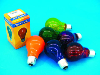 Barevná žárovka 230V/40W E-27 A19 Omnilux, fialová