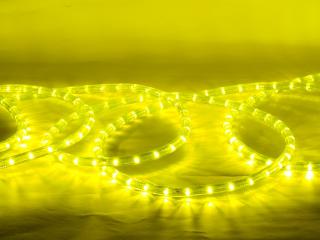 LED světelný kabel 44m, 24LED/m, žlutý