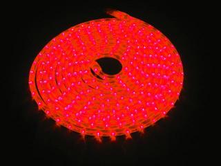 LED světelný kabel 9m, 36LED/m, červený