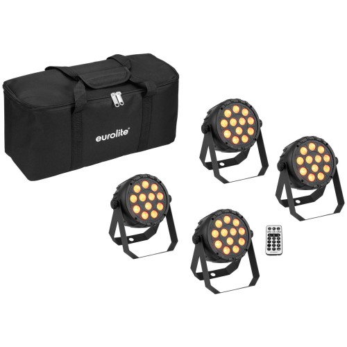 Eurolite Set 4x LED PARty spot RGB/WW s pouzdrem