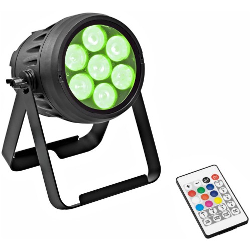EUROLITE LED IP PAR 7x15W RGBL bodové světlo