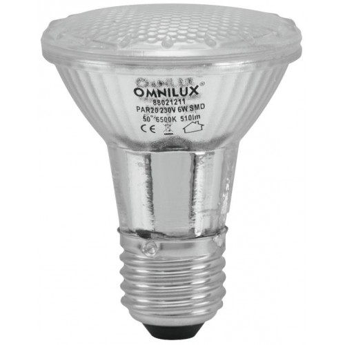 Omnilux PAR 20 230V SMD 6W E27 LED 6500K