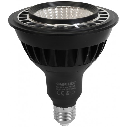 Omnilux PAR 38 230V COB 18W E27 LED 1800-3000K, s tlumením teploty